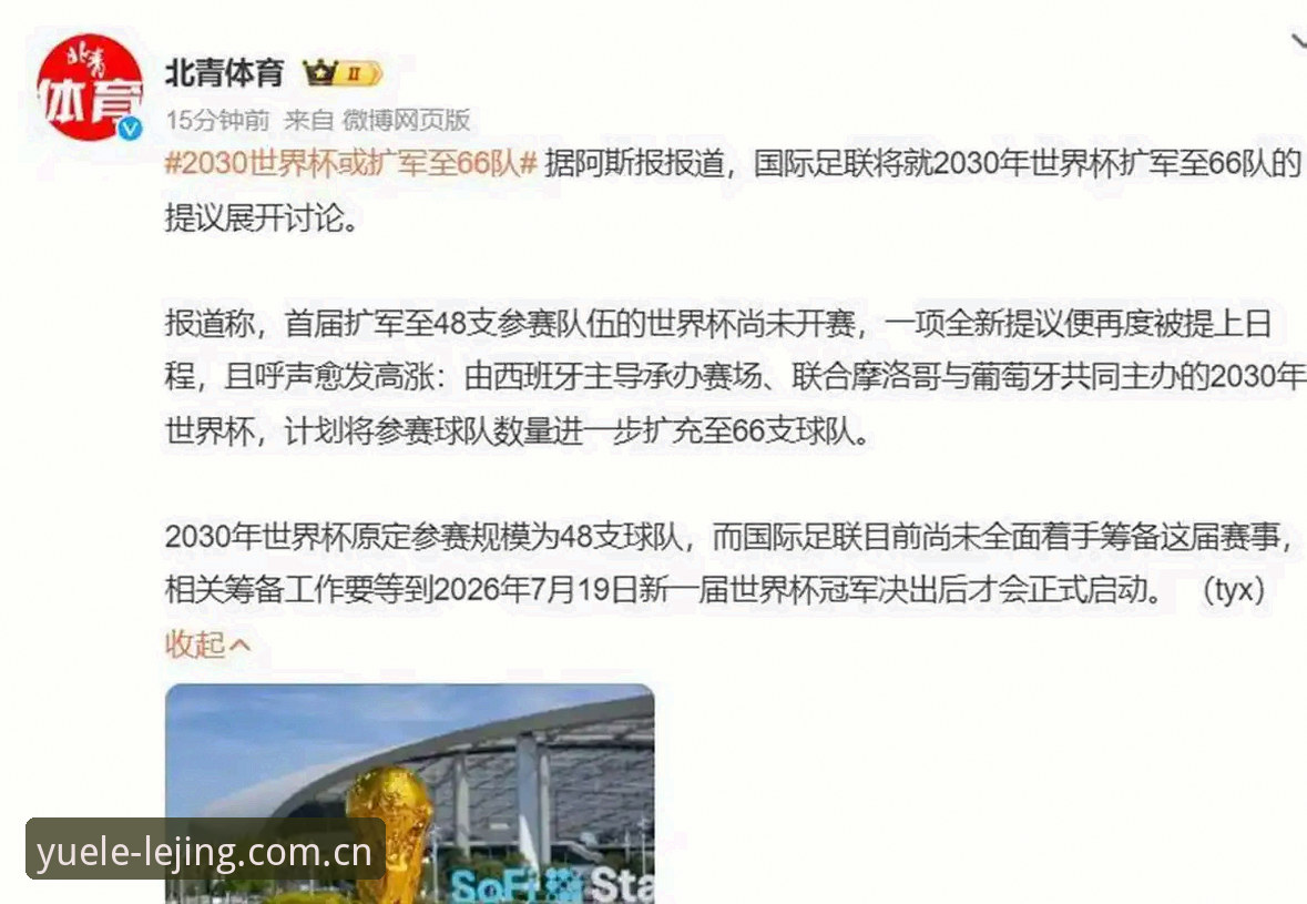 乐竞娱乐入口iOS版 世界杯扩军至66队最新动态:乐竞体育平台深度解析2030年变革对中国足球的潜在影响